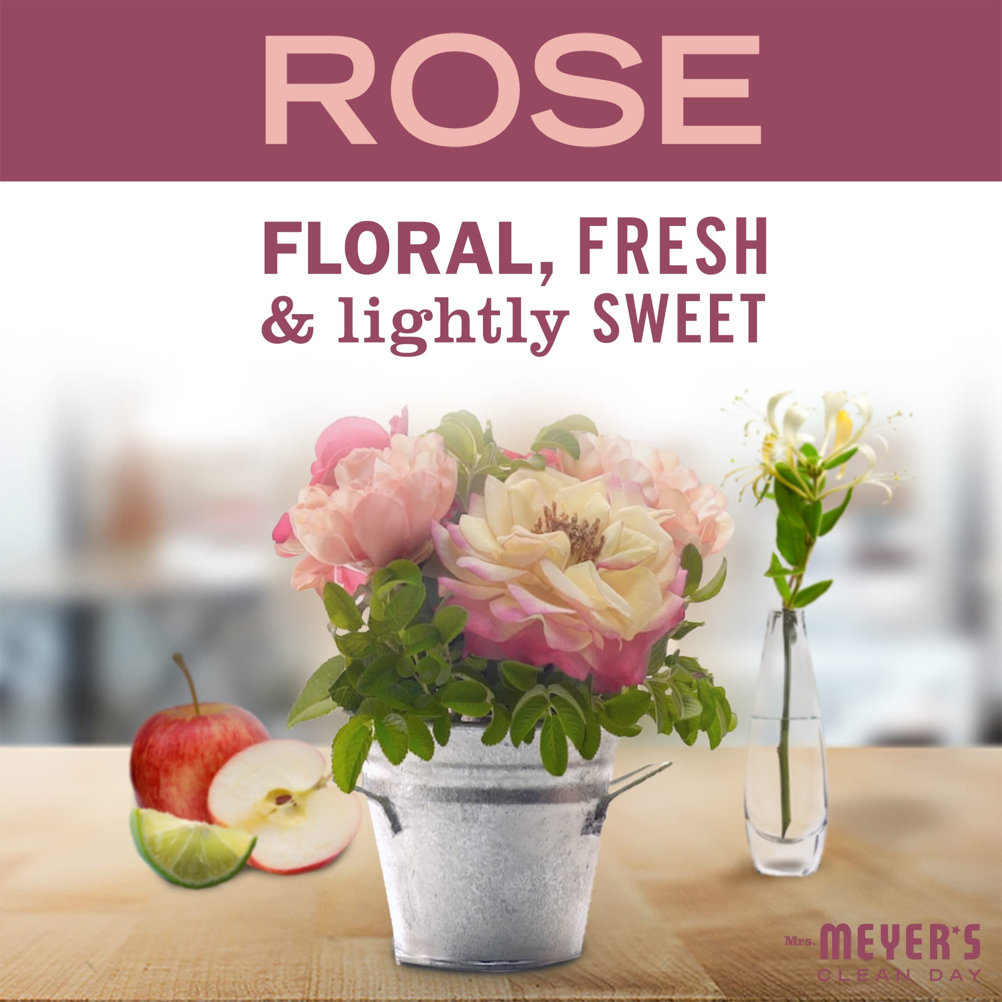Lead-free wick supports a smooth 12-hour burn for Rose tin candle.