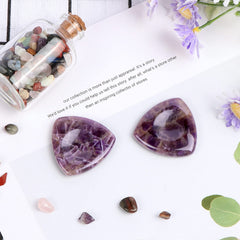LEADGEM Amethyst pocket stone fits in a bag for on‑the‑go calm