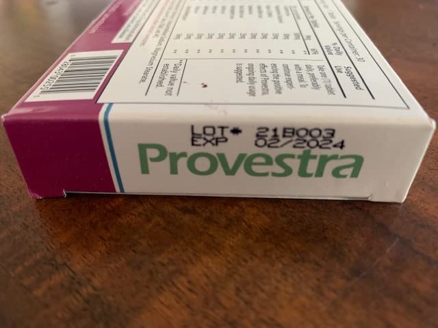 Leading Edge Health Provestra box front, highlights 3-month supply for consistent use.