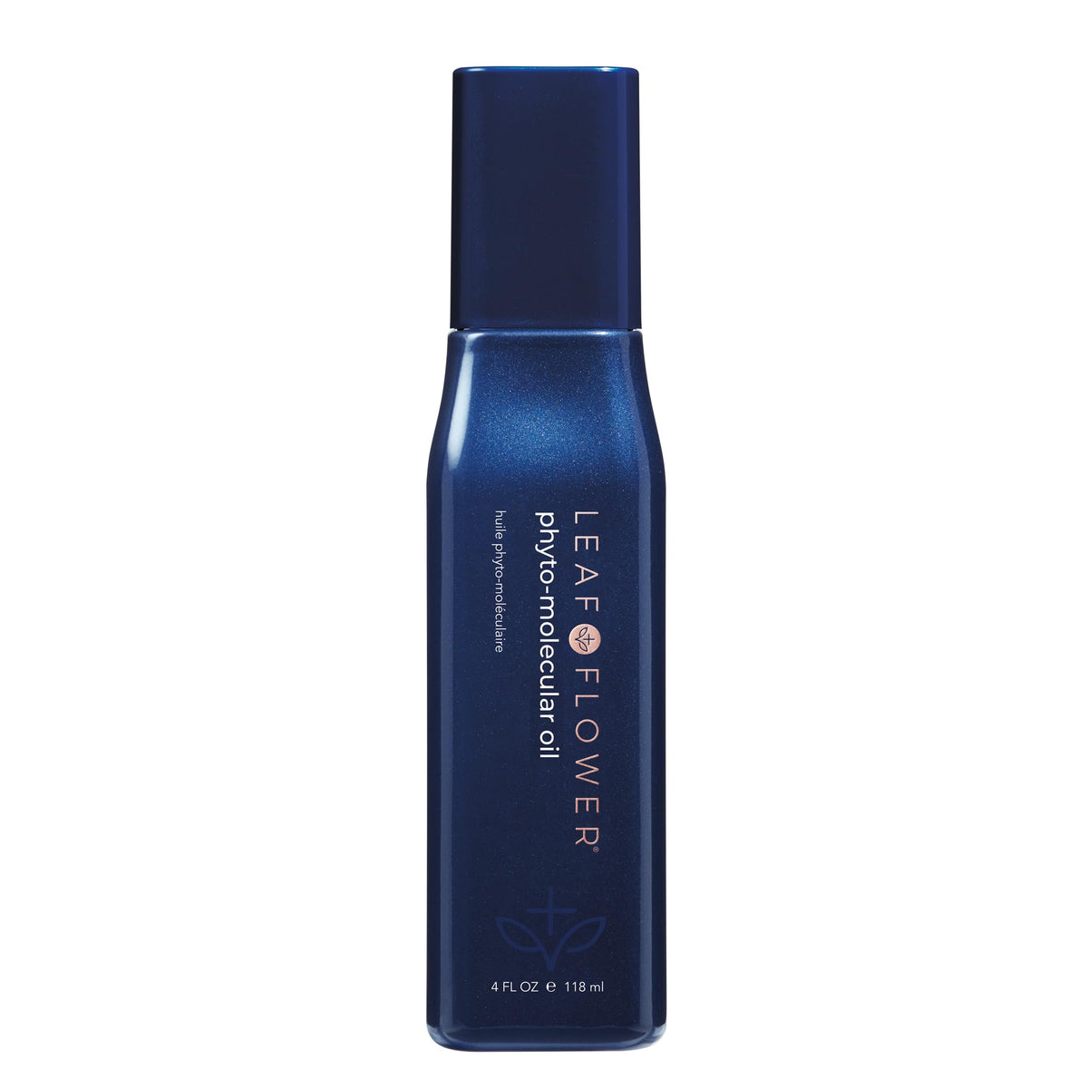Leaf & Flower Phyto-Molecular Oil bottle pour provides lightweight hydration for all hair types.