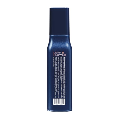 Closeup of Leaf & Flower Phyto-Molecular Oil dropper showing a non-greasy finish.