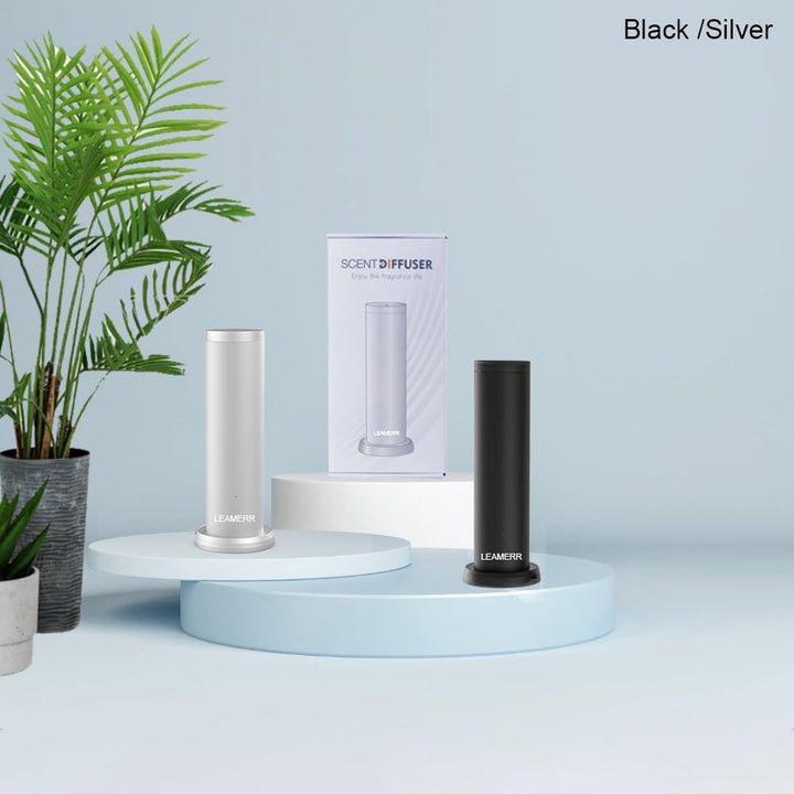 LEAMERR front-view diffuser showcases sleek design and simple operation.