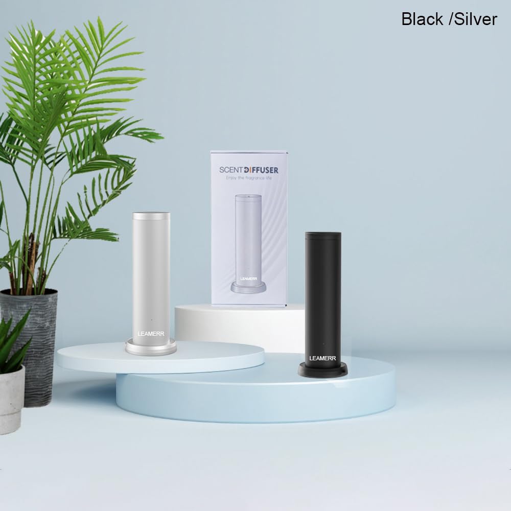 LEAMERR front-view diffuser showcases sleek design and simple operation.