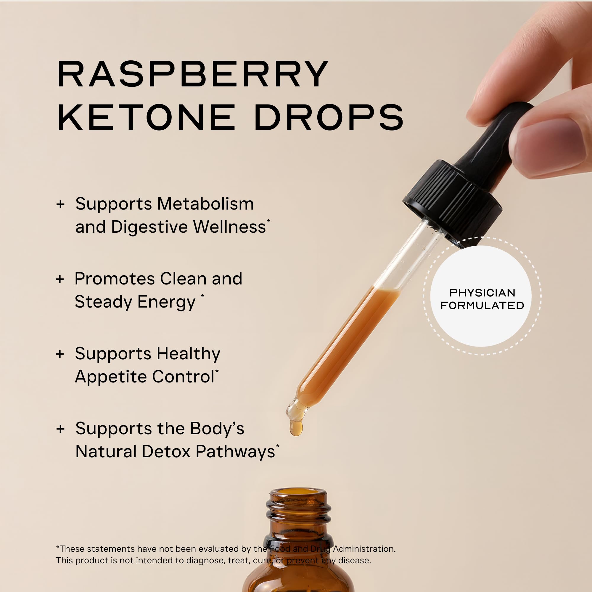 LEAN Nutraceuticals drops pour shows fast-absorbing formula for quick metabolism support.