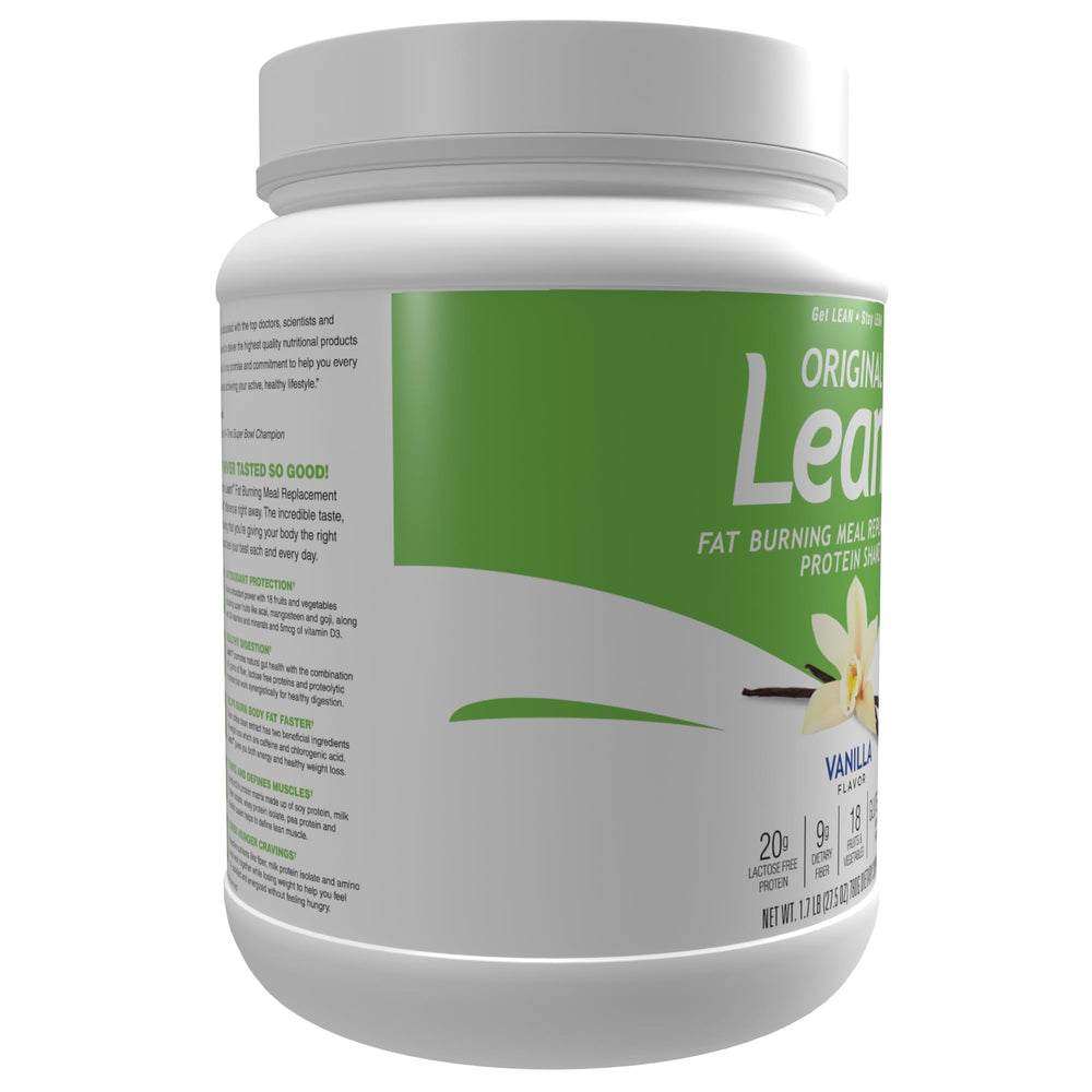 LEAN1 vanilla post-workout shake for quick replenishment.