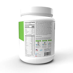 LEAN1 vanilla shake poured into glass showing creamy texture.