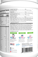 LEAN1 nutrition label highlights vitamins and minerals for daily wellness.