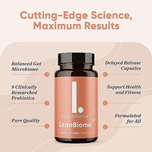 LEANFORGOOD LeanBiome capsules inside bottle suggesting convenient daily routine