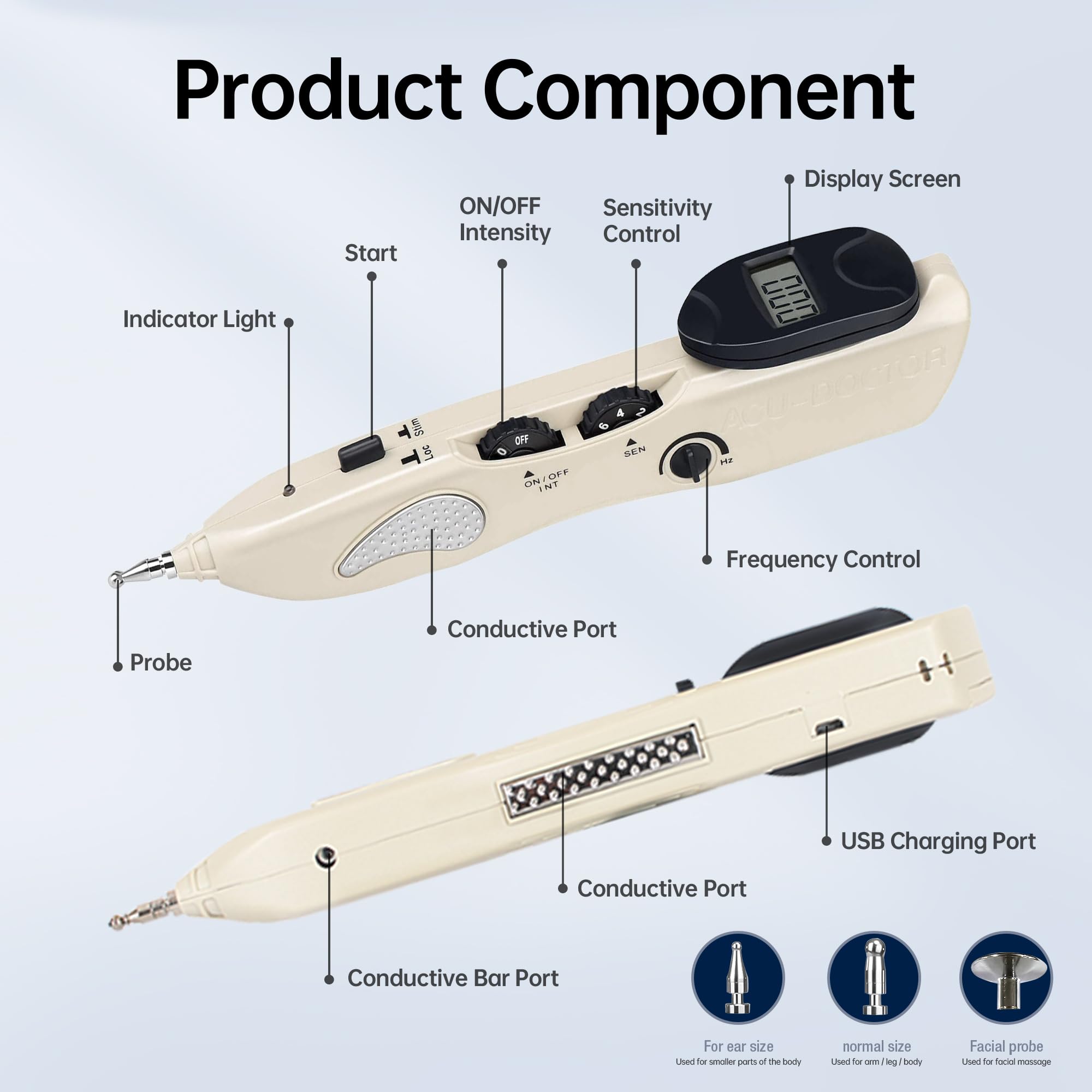Leawell Meridian Finder with beeping indicator helps locate acupoints intuitively