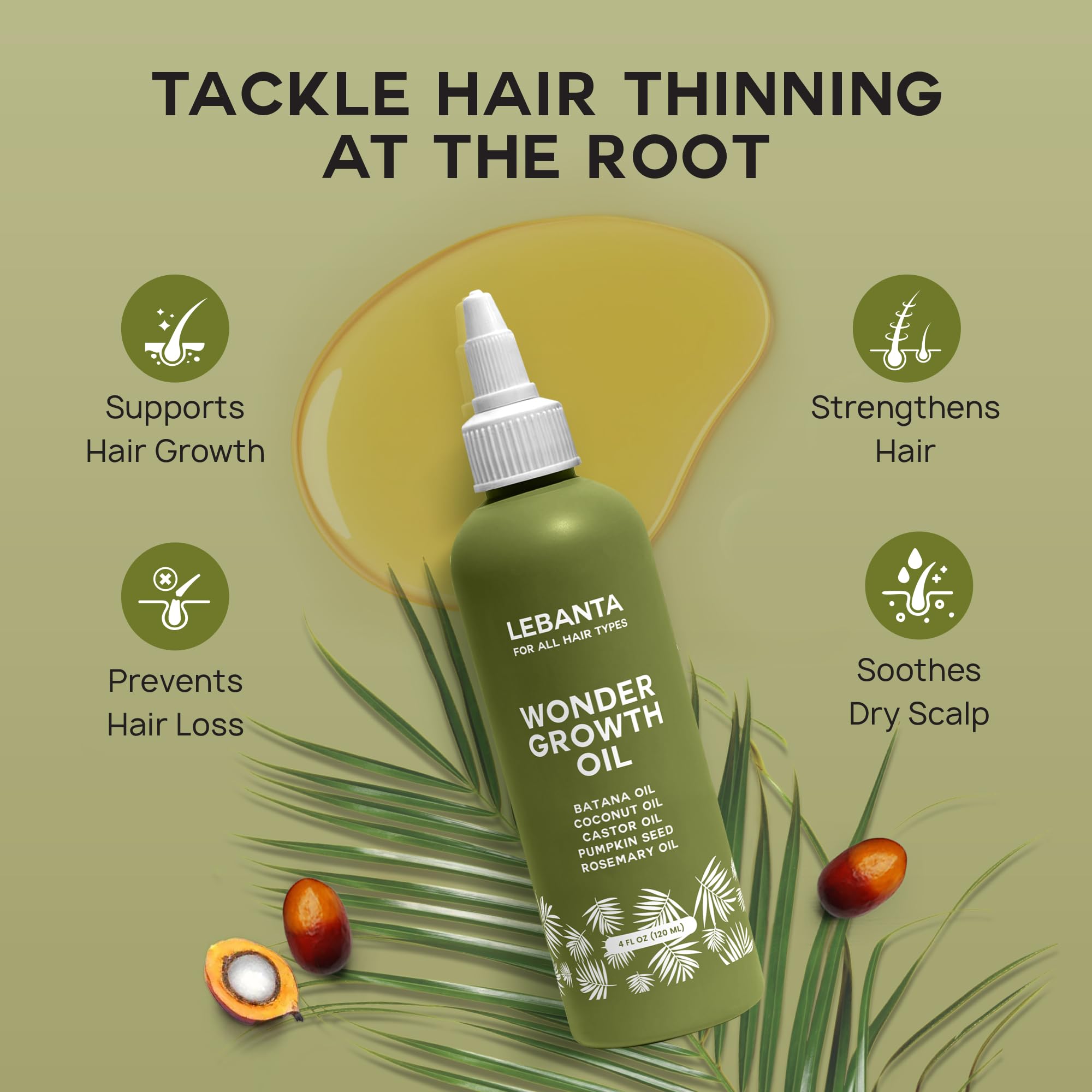 Lebanta Batana Oil dropper for precise scalp application and nourishment