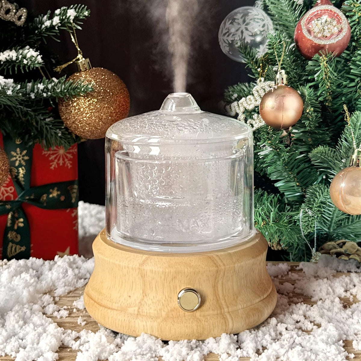 Lecdura 80ml glass diffuser with clear reservoir for pure aroma diffusion