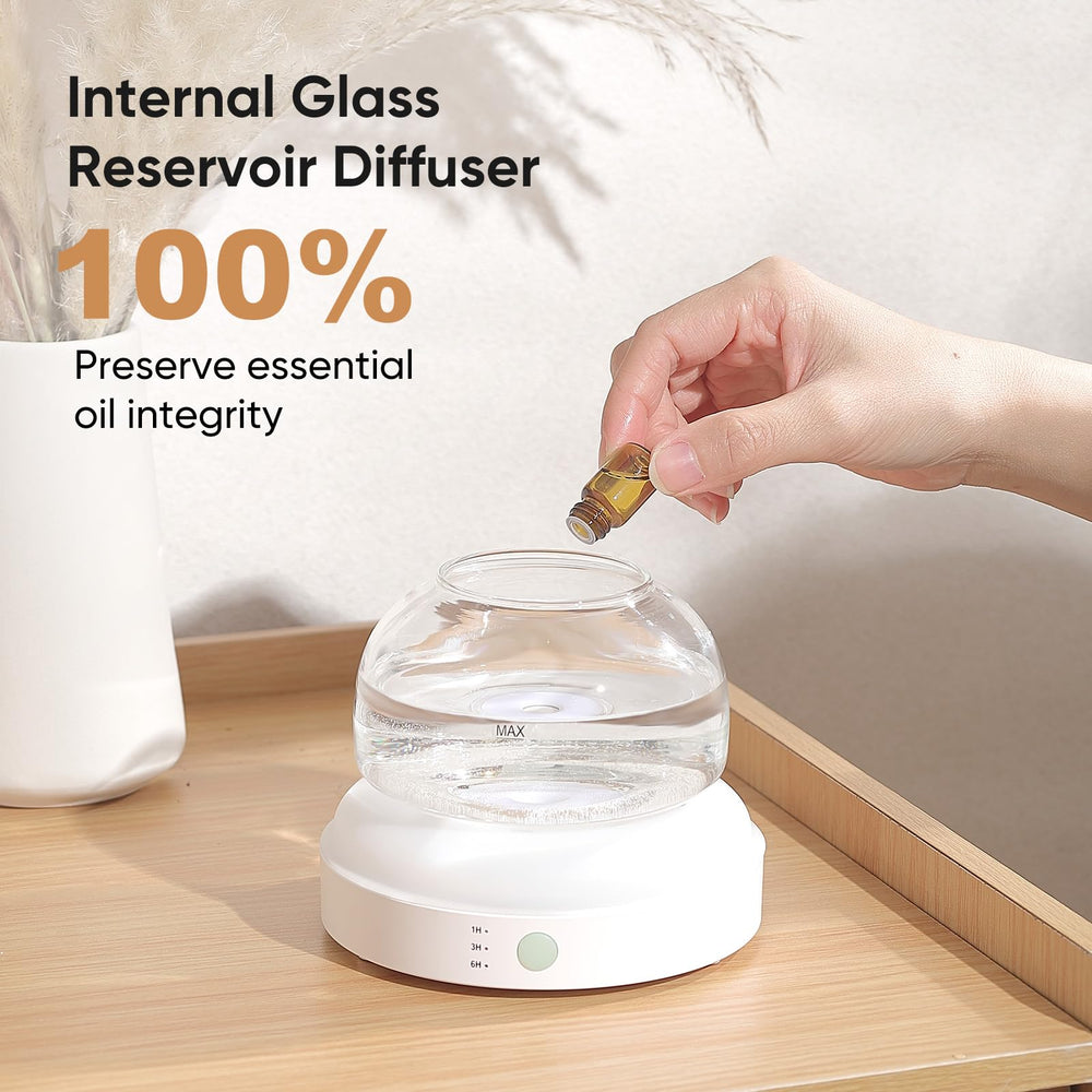 Lecdura pineapple-pattern glass cover adds elegant decor and oil safety.
