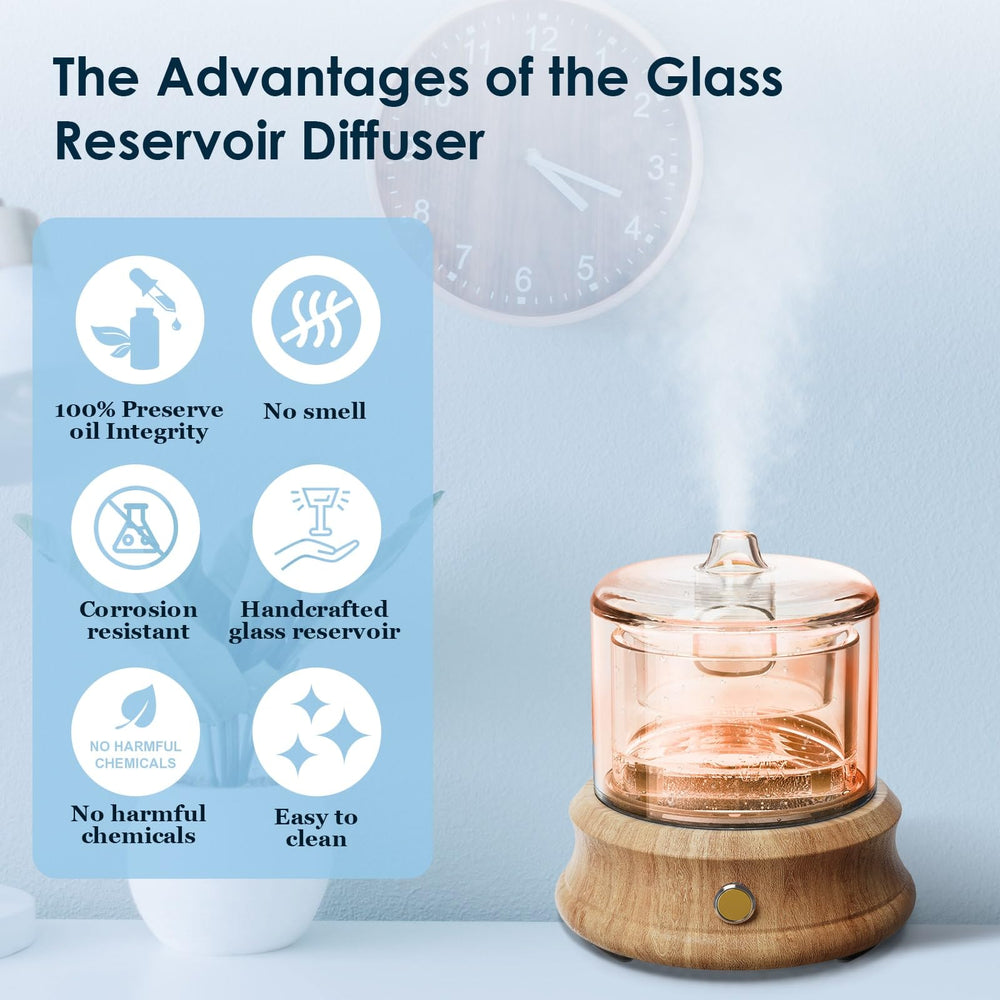 Lecdura ultrasonic mist releasing a gentle scent.