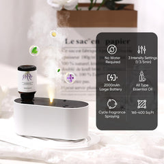 Diffuser sin agua de Lecdura funcionando con batería para uso móvil
