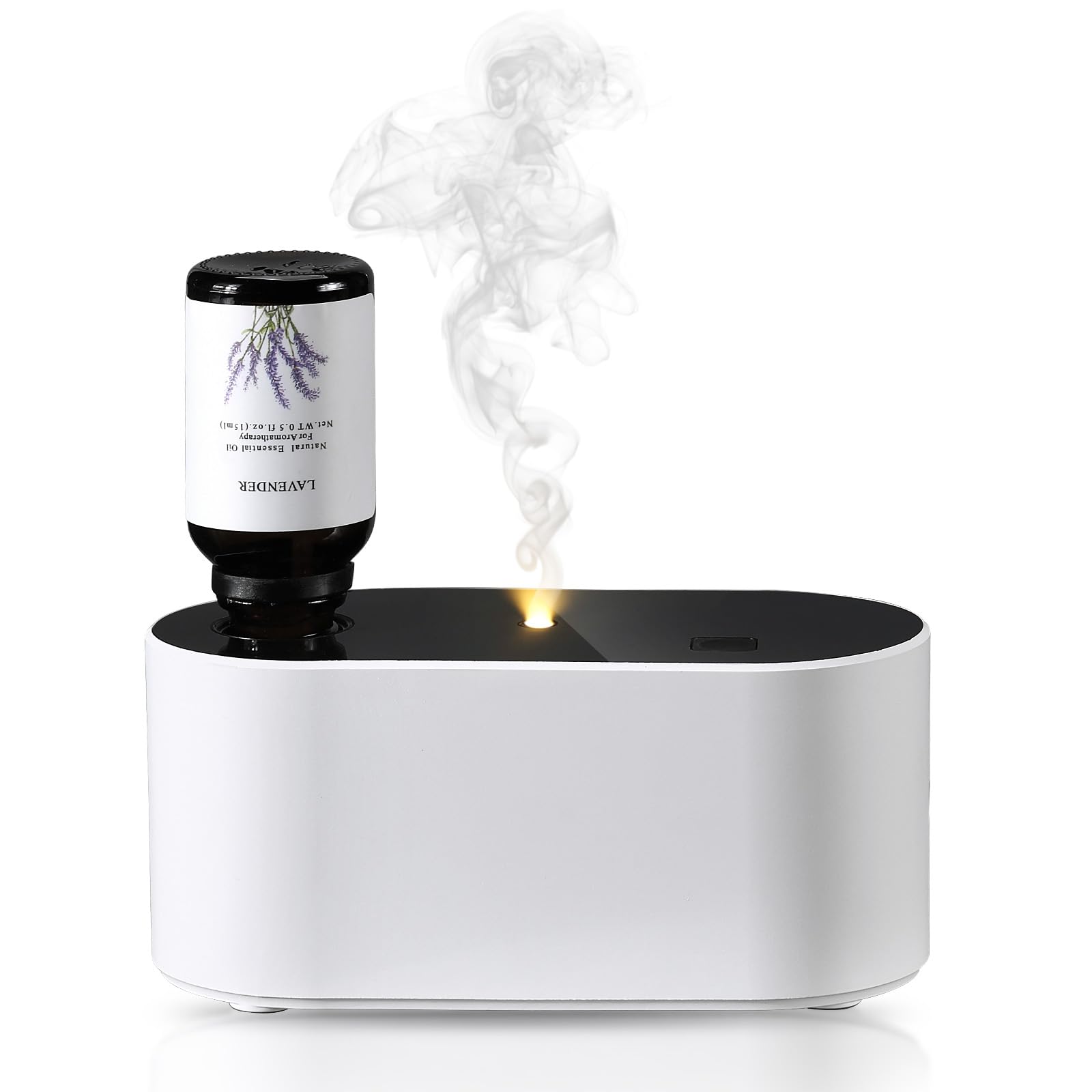 Lecdura waterless diffuser mostrando modo de niebla intermitente para aroma continuo