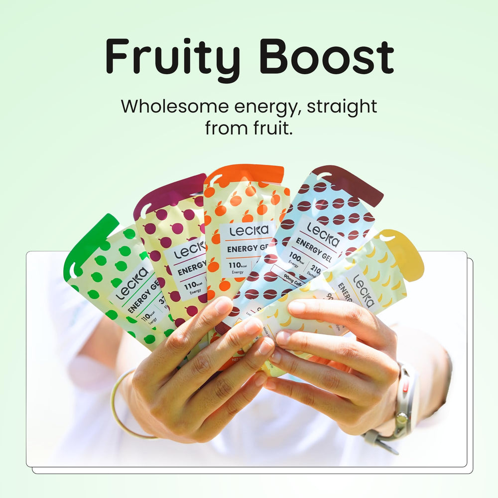 Lecka Energy Gel electrolyte boost supporting hydration during intense training.