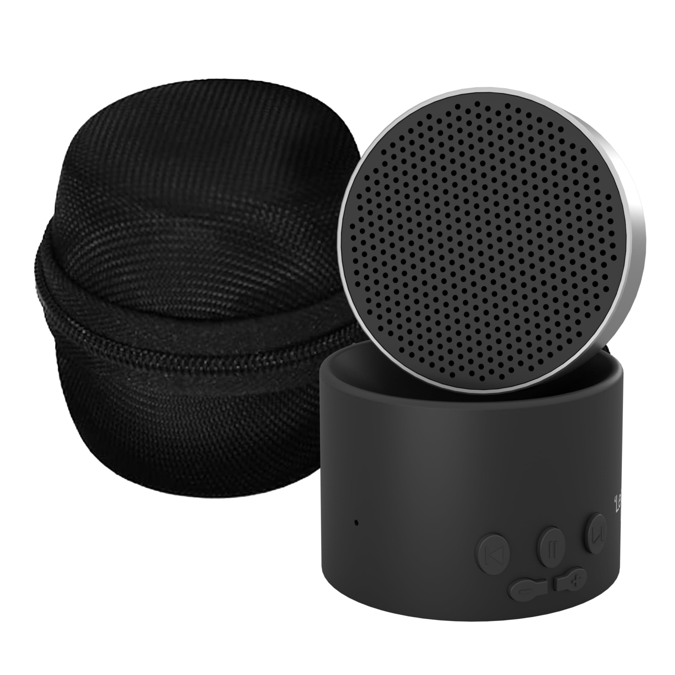 LectroFan Micro2 front view shows a compact travel sleep device for on-the-go use.