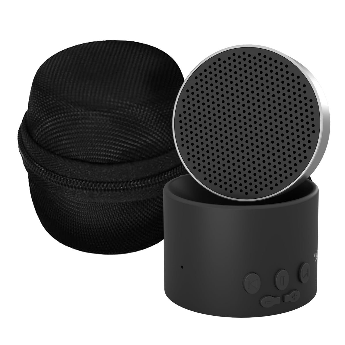 LectroFan Micro2 front view shows a compact travel sleep device for on-the-go use.