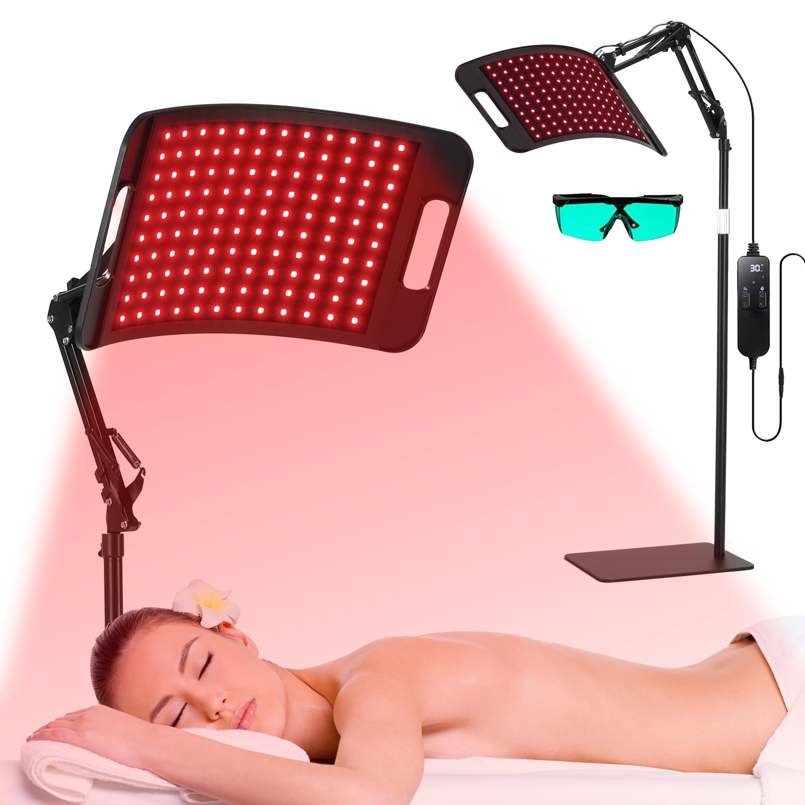 LEDINO red light therapy panel front view for convenient at-home treatment