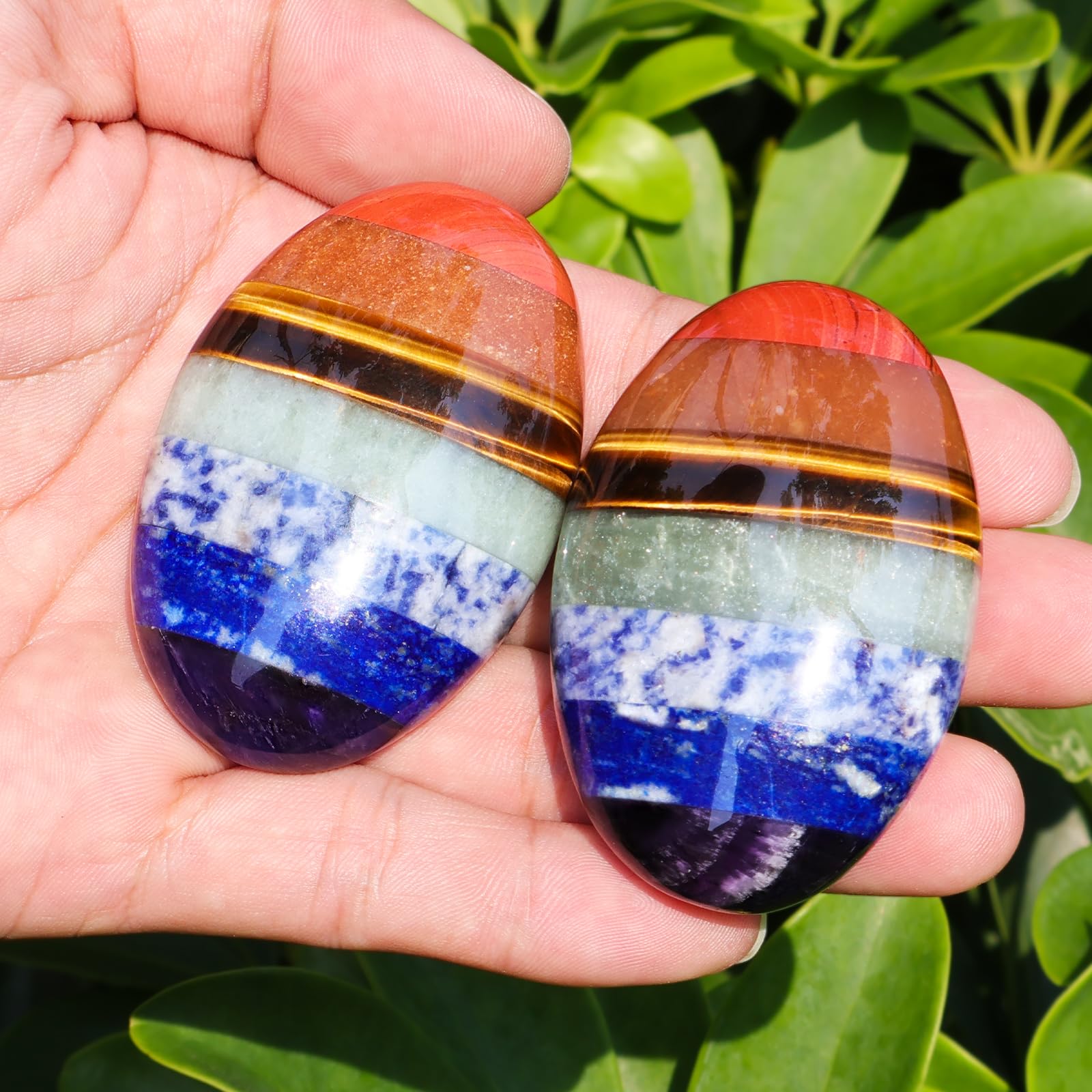 LEEHON worry stone in hand shows portable calming companion for daily moments.