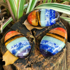 LEEHON palm closeup highlights polished curves and tactile soothing energy.