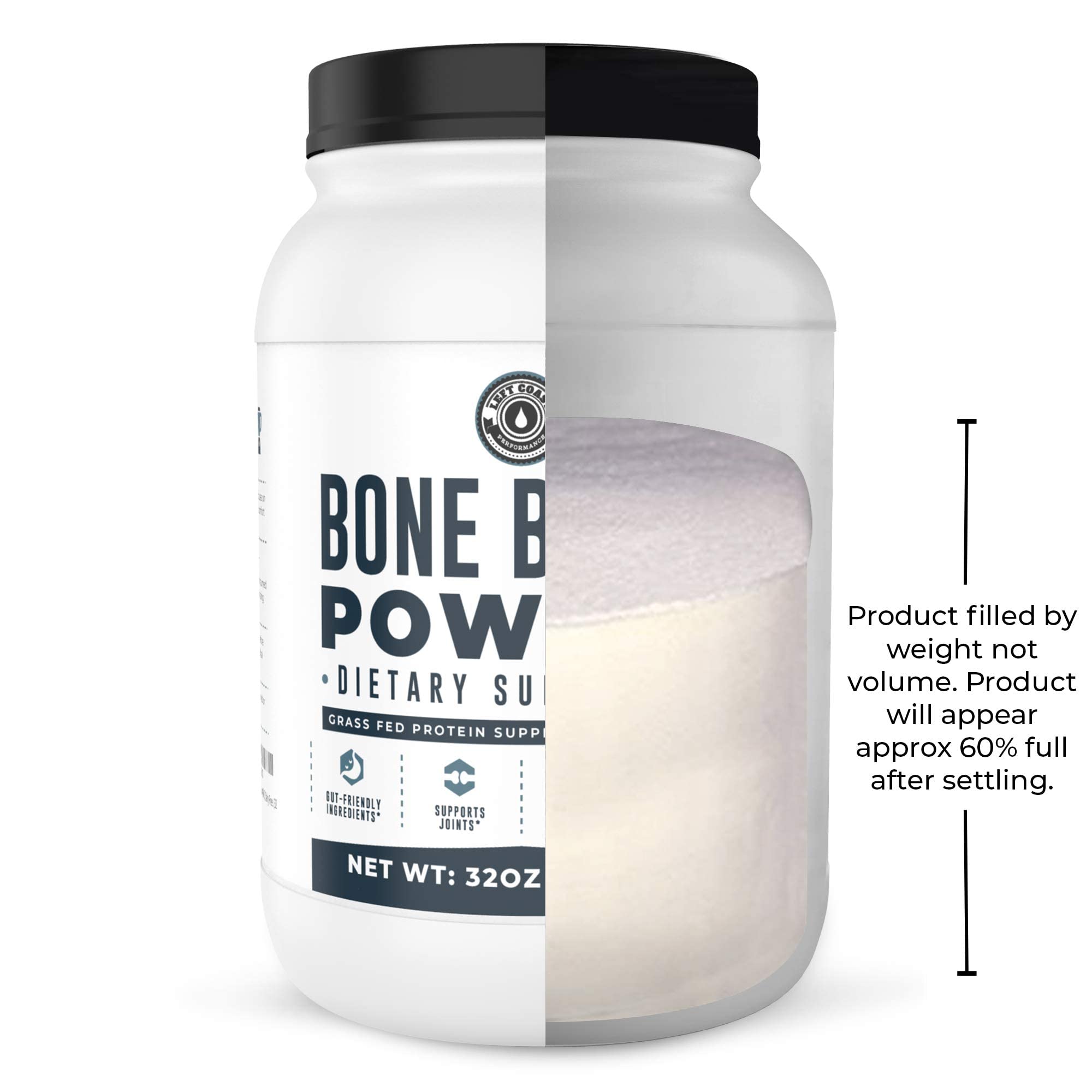 Left Coast Performance powder being added to coffee for flavor and protein boost.