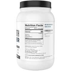 Left Coast Performance texture shows natural foam and clumps from intact proteins.
