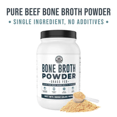 Left Coast Performance powder scoop showing easy mixing and high protein content.