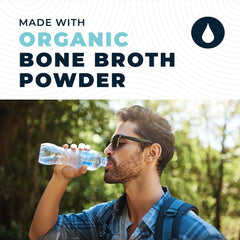Left Coast Performance capsules poured into water show easy, on-the-go daily use.