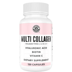 Left Coast Performance collagen bottle closeup highlighting hydrolyzed peptides for skin and joints