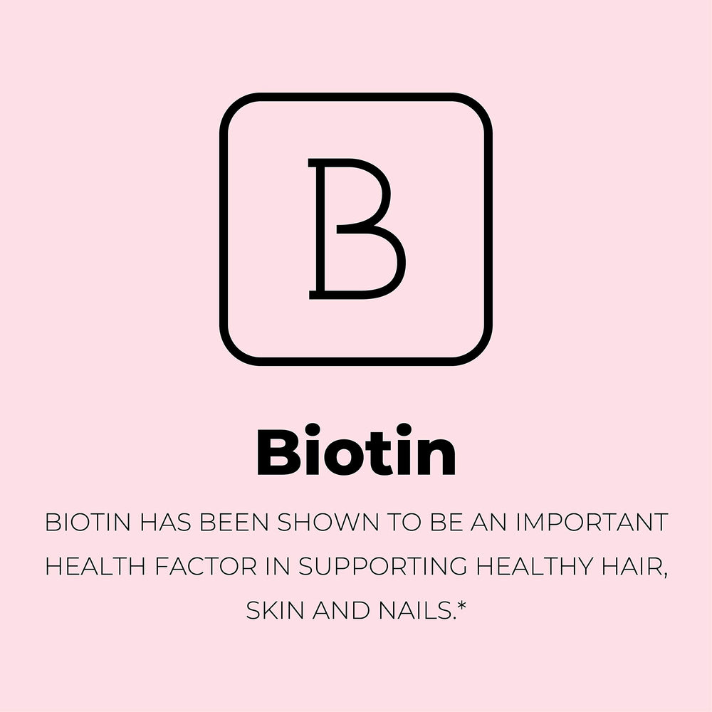 Left Coast Performance collagen bottle label highlights biotin and vitamin C benefits