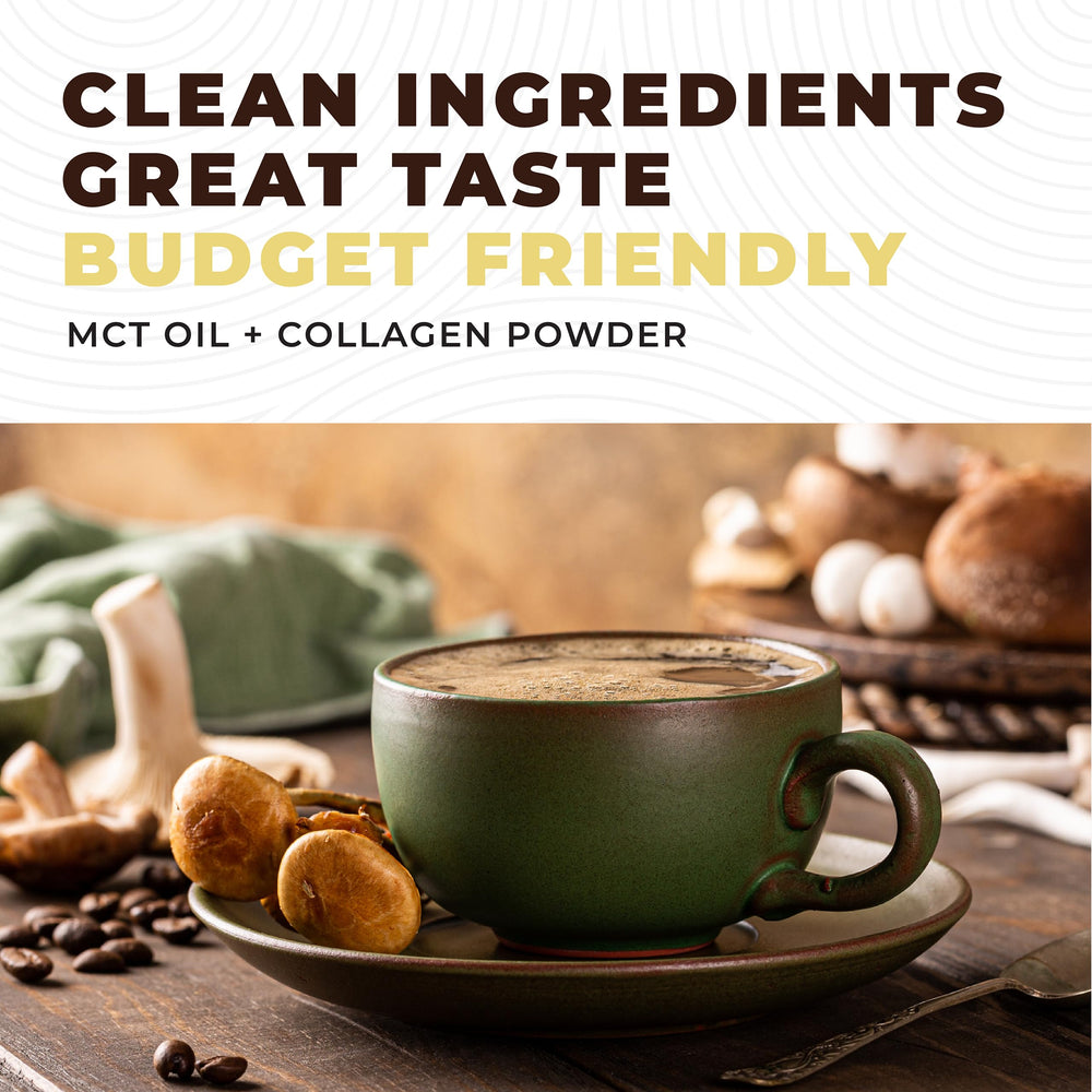 Left Coast Performance ingredients panel highlights coconut-derived MCTs and acacia fiber.