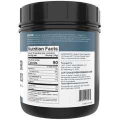 Left Coast Performance MCT Oil Powder scoop ready for convenient servings.