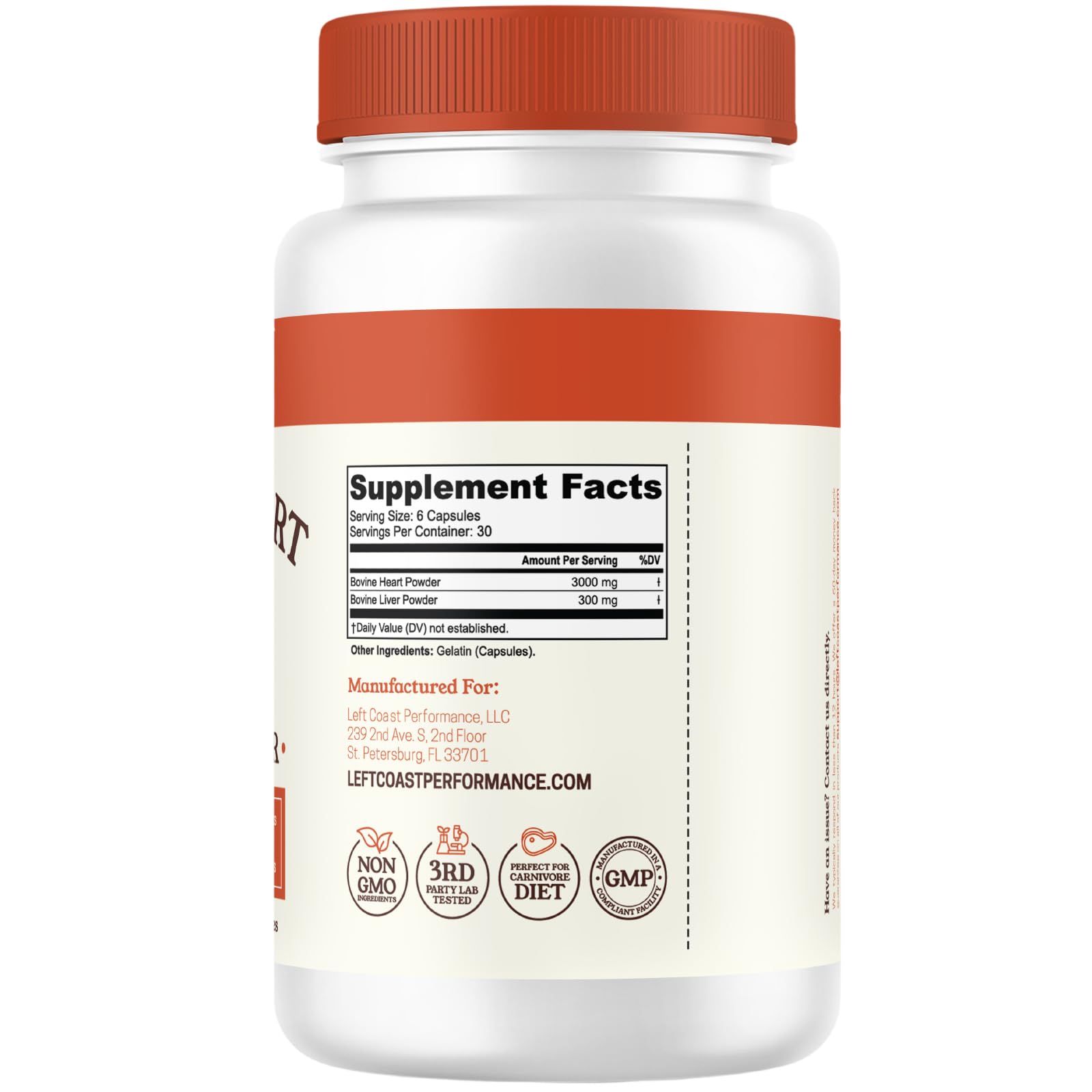 Left Coast Performance transparent labeling with no fillers or flow agents