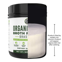 Powder whisked into hot water to show quick, smooth mix