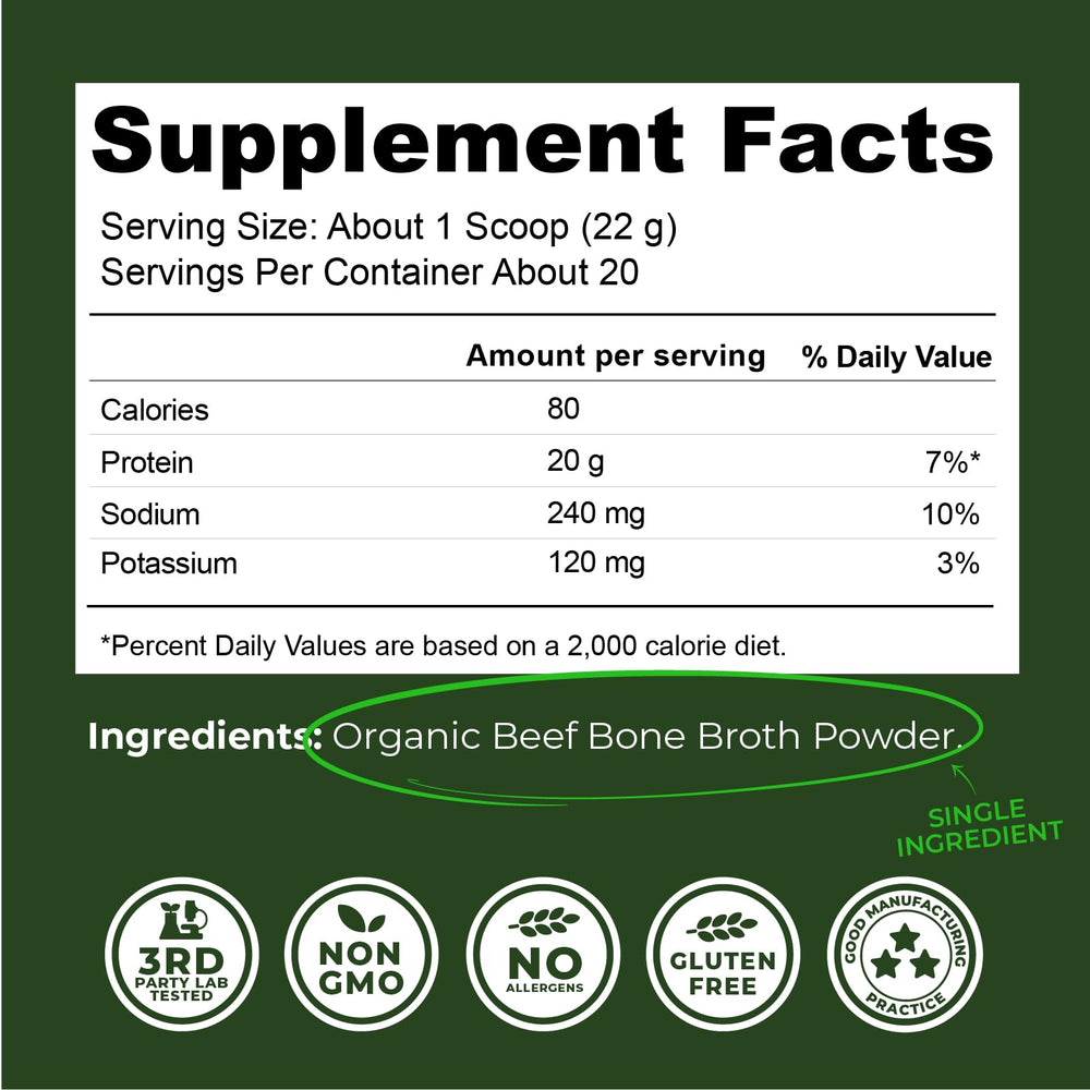 Left Coast Performance scoop beside jar illustrating single-ingredient formula for clean nutrition