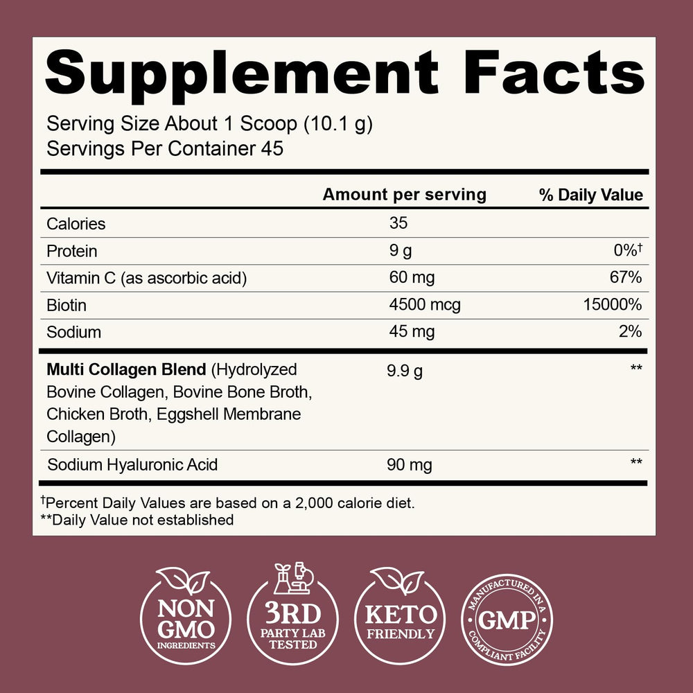 Collagen powder pouring into a glass for a simple daily routine.