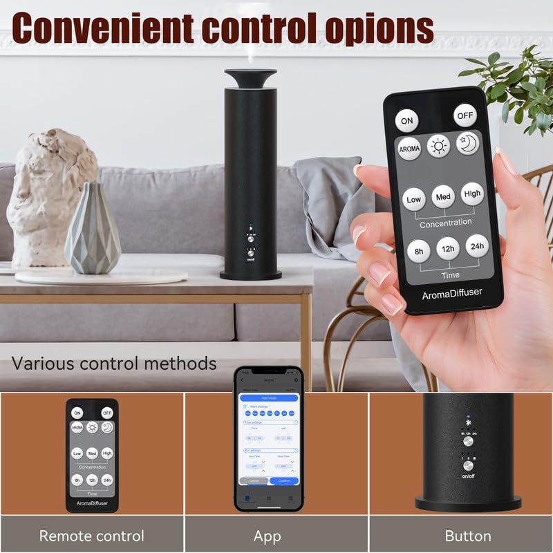 LEGARDLILIU smart app control lets you schedule fragrance from your phone.