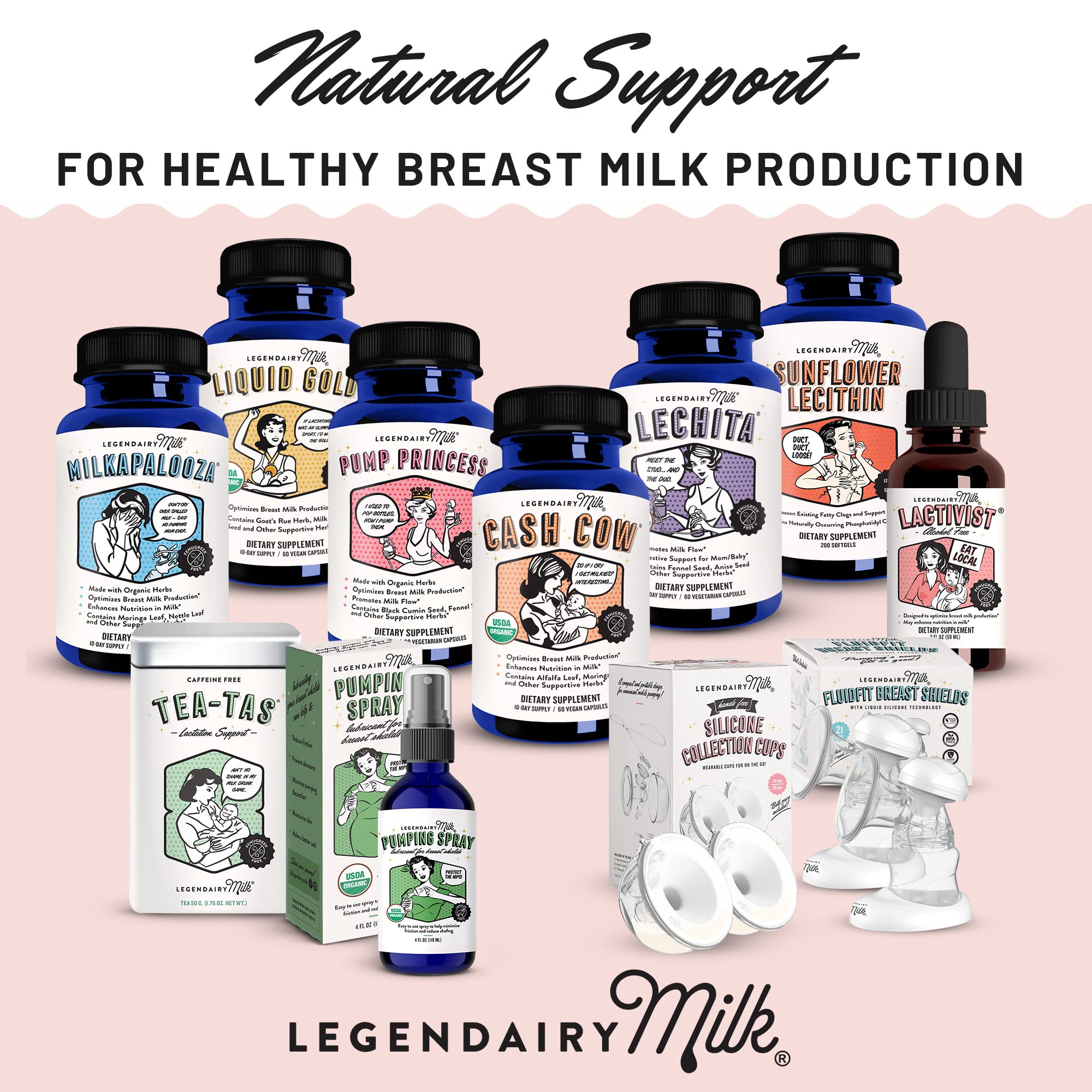 Legendairy Milk Cash Cow packaging image suggests easy at-home use.