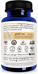 Legendairy Milk Liquid Gold bottle pour shows easy dosing for ongoing support