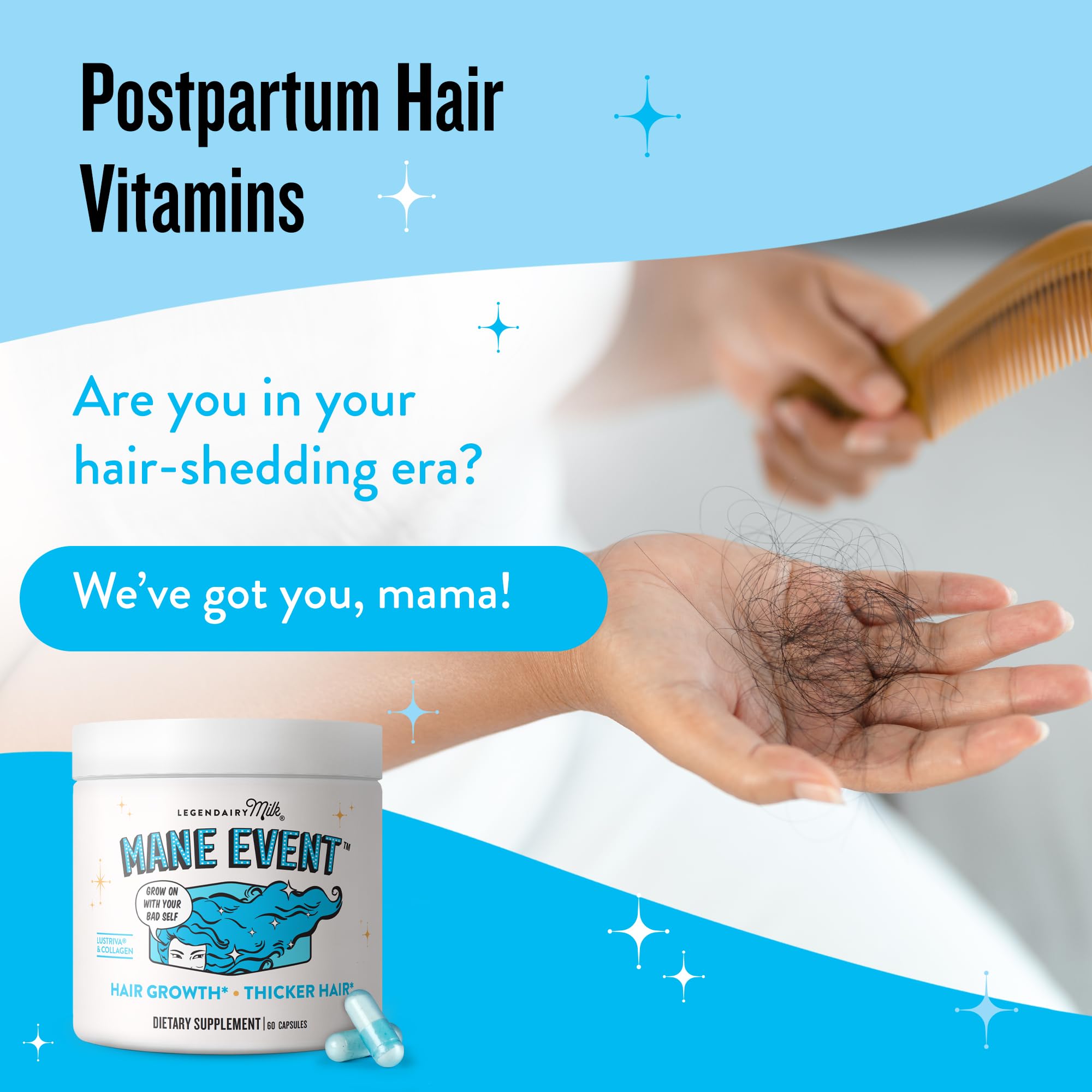 Legendairy Milk pregnancy-safe hair supplement ready for daily routine