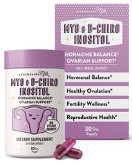 Legendairy Milk Pure Inositol bottle supports cycle wellness and hormone balance.