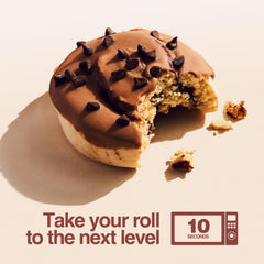 Legendary Foods Cinnamon Roll 22g bar ingredients bowl, featuring whey, casein, and collagen.