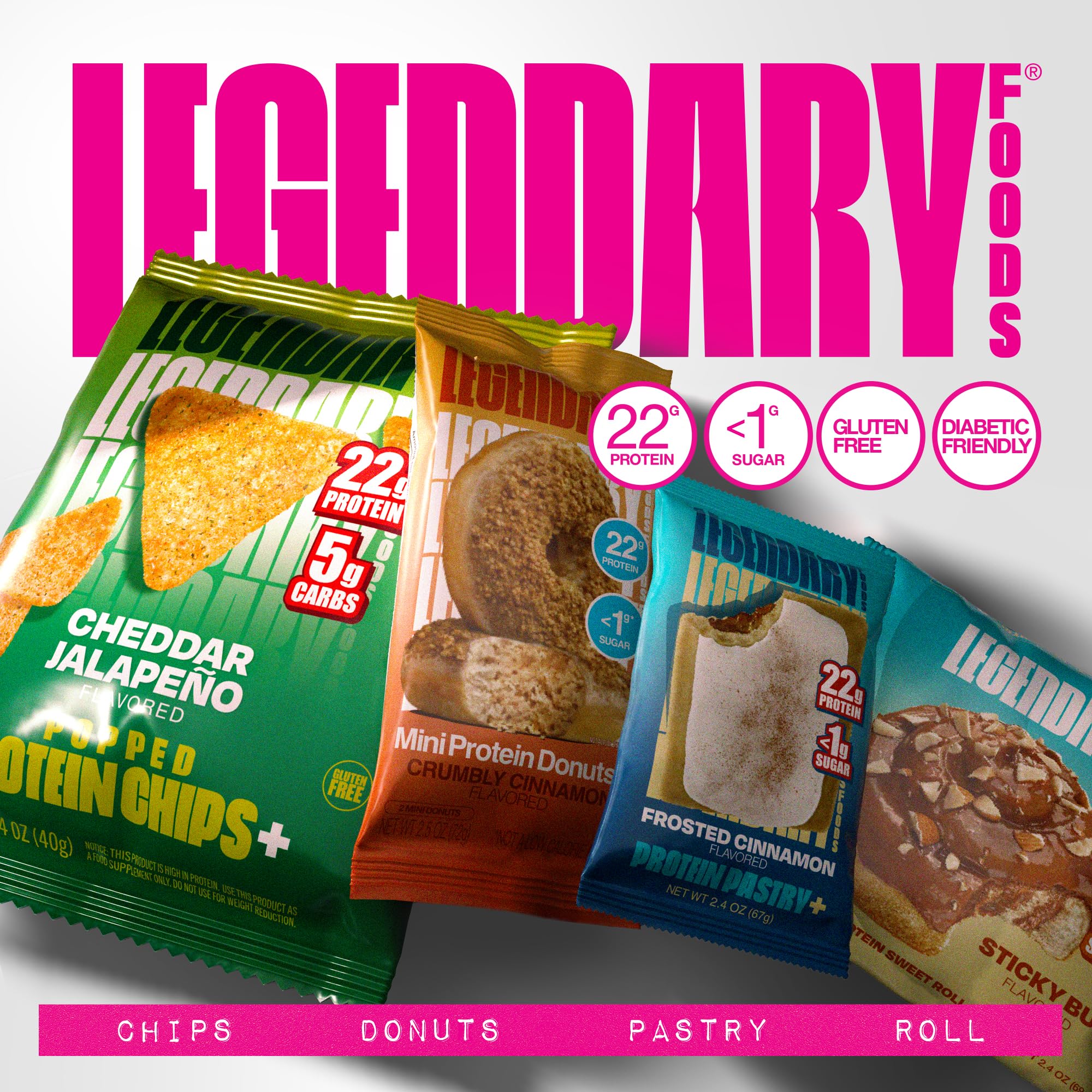 Legendary Foods dessert-style pastry as high-protein treat after workout.
