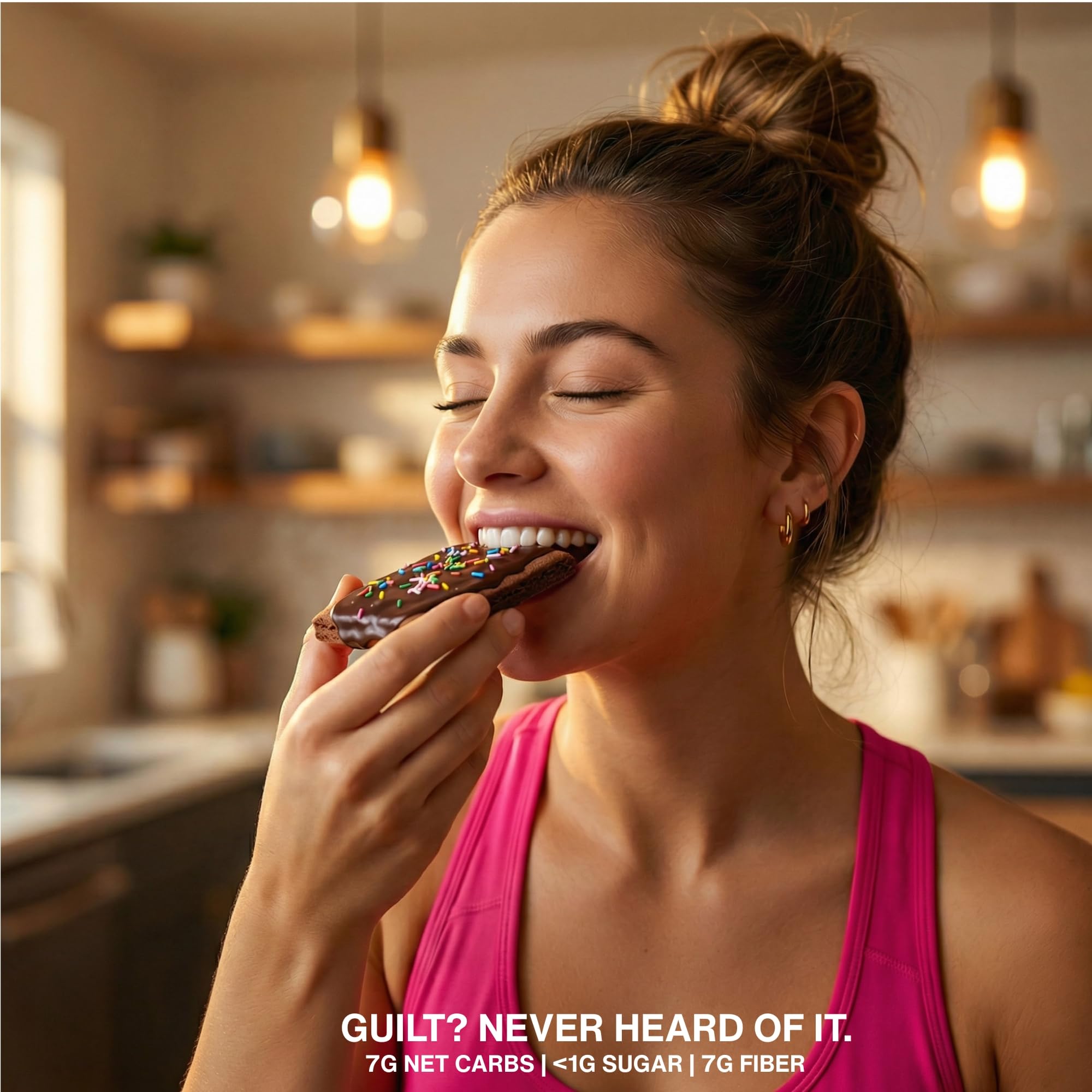 Legendary Foods Gluten-free ingredients highlight the pastry.