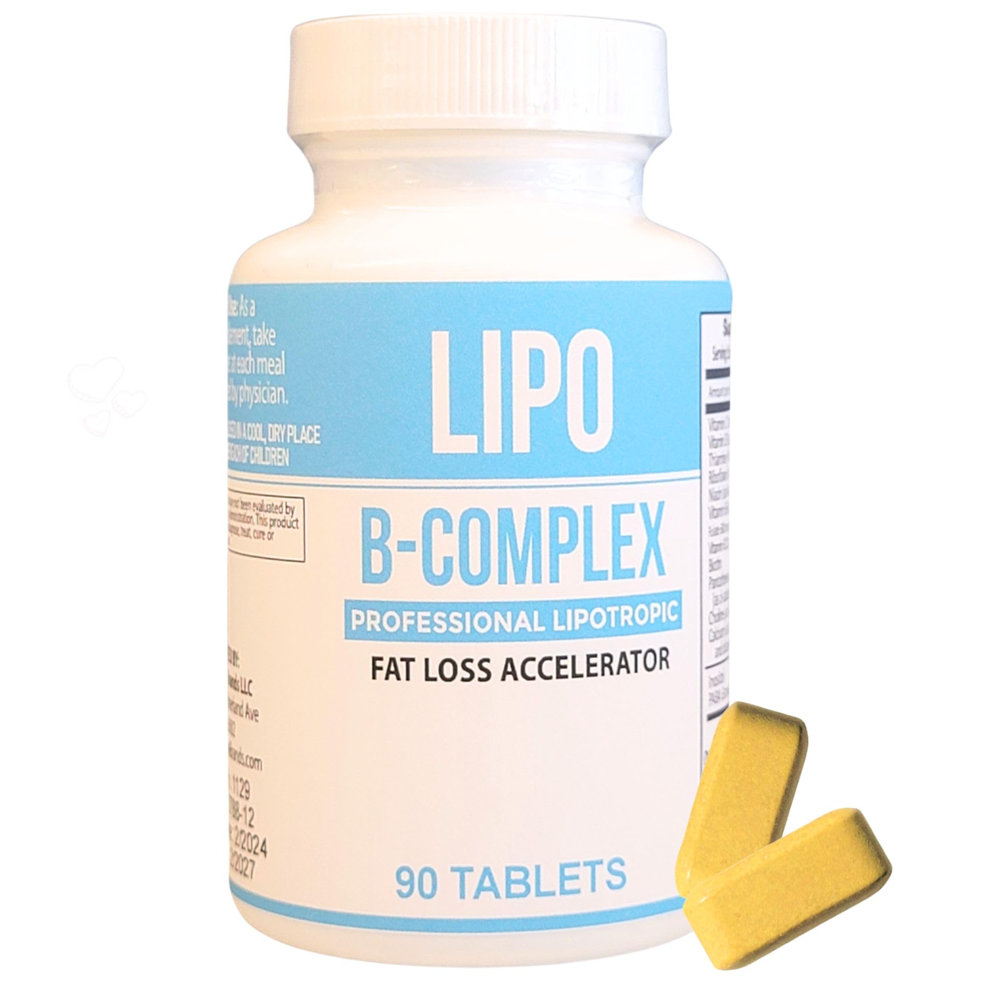 Legere Lipo-BC back label with nutrition details and dosage.