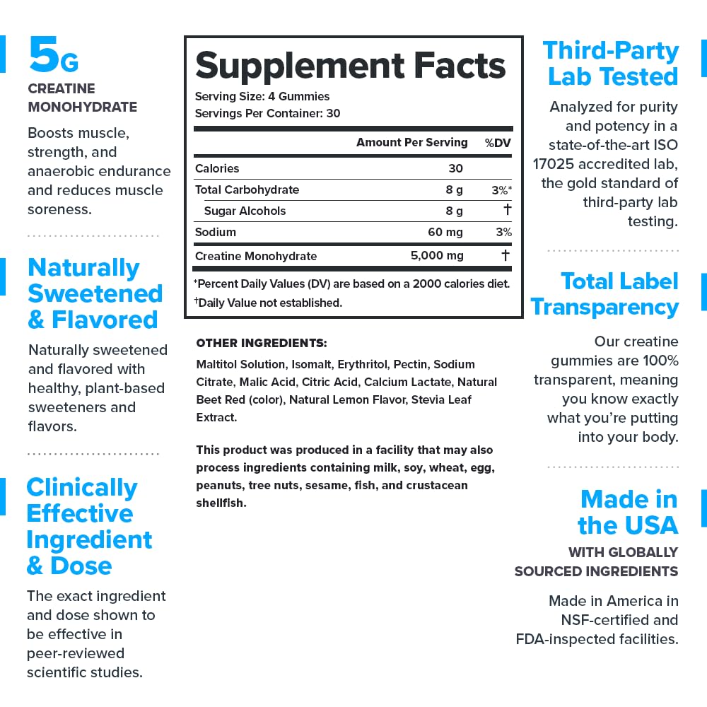 Close-up LEGION gummy highlighting easy-use creatine for endurance