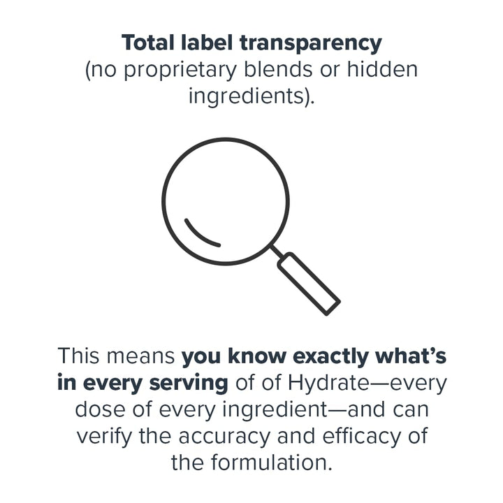 LEGION Hydrate close-up highlights natural flavor with stevia.