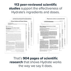 LEGION Hydrate in a glass of water demonstrates zero-sugar refreshment.