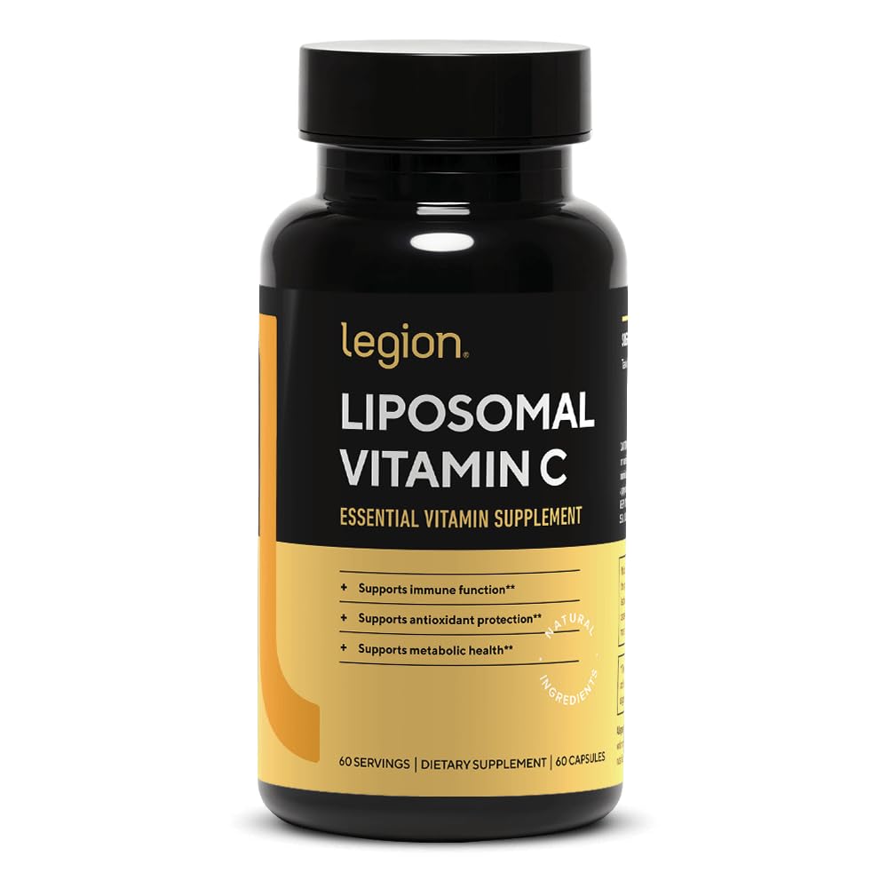 LEGION Liposomal Vitamin C bottle prioritizes high-absorption daily use